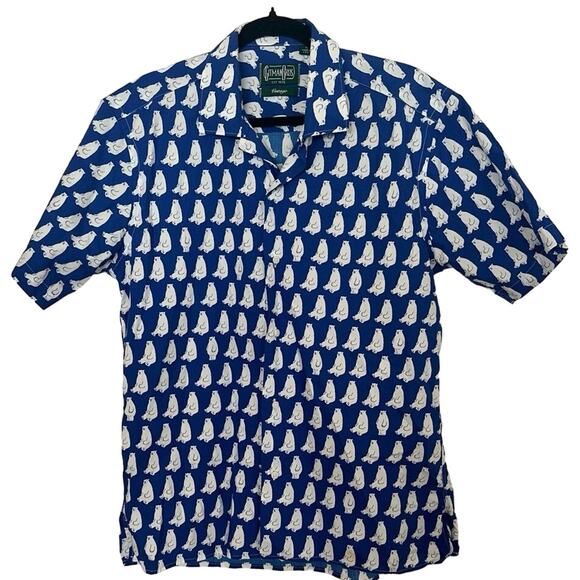 Gitman Bros. Other - Gitman Bros Brothers Vintage Button Down SS Shirt Polo Bear prints Size Medium